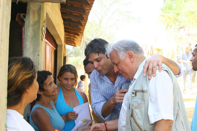 Vladimir em Nova Iguaçu com o prefeito Lindberg Farias
